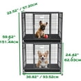 36 Inch Stackable Metal Heavy Duty Dog Crate Cage Medium Sized Dog with