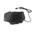 thumbnail image 5 of One One Handed Gaming Keyboard USB RGB Wired Illuminated Keyboard Gaming Accessory For Desktop PC Laptop, 5 of 7