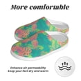 thumbnail image 6 of Easygdp Colorful Palm Leaves Slippers for Women Mens Winter Warm Home Slippers Plush Slip on House Slippers for Indoor Outdoor Shoes-39/40, 6 of 7