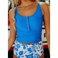 thumbnail image 4 of Women's Two Piece Tankini Swimsuit Floral Tank Top Tummy Control Swimwear Bathing Suit, 4 of 5