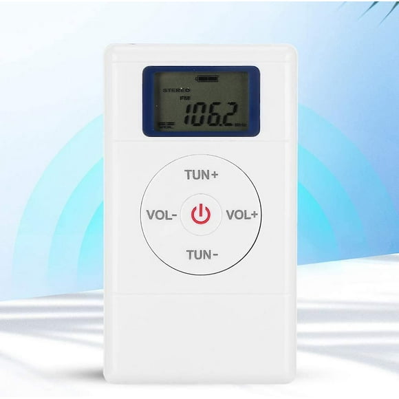 Portable Headset Radios, Mini Digital Tuning Fm Radio Audio Walkman Radio Player With Lanyard And Earphone Rechargeable Battery Small Pocket Radio For