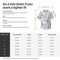 thumbnail image 5 of Lsque Lavender Bicycle print Men's Cuban Collar Short Sleeve Shirt Summer Beachwear Casual Button Down Fashionable Vacation Leisure Shirt-X-Large, 5 of 7