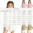 thumbnail image 3 of Lovzfmll Girls' Cherry Lace Knit Cardigan, Solid Color Long Sleeve Button Front Sweater, Openwork Design for Toddler, 2-3 Years, 3 of 6