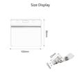thumbnail image 5 of AirSMall 50 Set Transparent PVC Plastic Badge Holder with Metal Clips for Hanging ID Cards Name Tag, 5 of 5