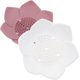 thumbnail image 4 of Silicone Flower Soap Tray 2pcs Set – Elegant Draining Soap Holder for Bathroom and Kitchen Use, Quick Drying, White & Pink, 4 of 4