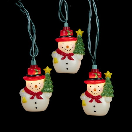 set of 10 snowman with tree novelty christmas lights 11 set of 10 snowman with tree novelty christmas lights 11