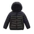 thumbnail image 1 of Girls Down Coat Winter Jacket With Contrast Sleeves Warm Quilted Outerwear Kids Windproof Cold Weather, 1 of 3