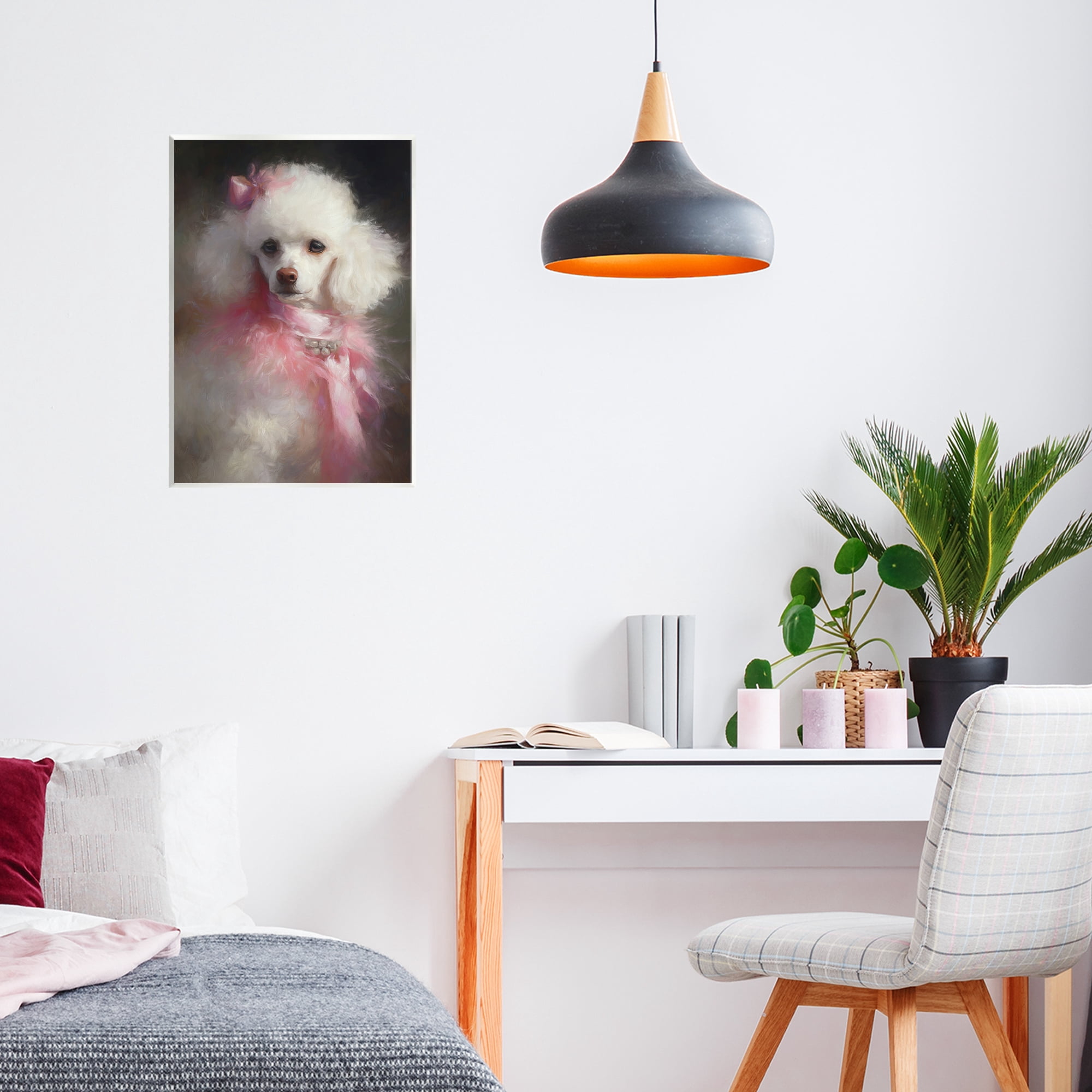 Stupell Industries Just A Girl Who Loves Pink Wall Plaque Art, design by Tina LeCour