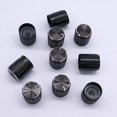 thumbnail image 4 of Taiss 10 perillas de potenciómetro perilla giratoria de metal negro de 6 mm de diámetro de inserción de eje moleteado. Perilla de codificador giratorio perillas de interruptor perilla de control de vo, 4 of 5