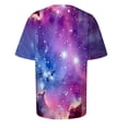 thumbnail image 6 of DHFJKG 2 Piece Sets For Women Summer Workout Outfits Short Sleeve Loungewear Sets Galaxy Printed Leggings Casual Tracksuits Trendy Outfit, 6 of 6