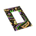 thumbnail image 3 of Kll Mardi Gras3 Wall Plate,Gloss Finish,Standard Size 1 - 5" X 3", Polycarbonate Thermoplastic,Electric Receptacle Plug Covers, 3 of 8