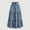 Blue, variant on Boho Floral Maxi Skirt for Women Summer Comfy Tiered Elastic High Waisted Skirts Vacation A-Line Flowy Swing Long Skirts