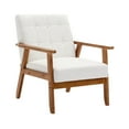 thumbnail image 6 of Ufurpie Mid-Century Linen Accent Chair, Beige, 6 of 14