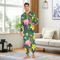 thumbnail image 6 of FORMRS Onesies Pajama for Adults Unisex Hoodie Winter Jumpsuit One Piece Sleepwear, Sizes S-2XL, Pink Flamingo Pattern, 6 of 7