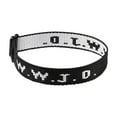 thumbnail image 2 of YYKihy W.W.J.D. Monogram Print Wrist Strap Bracelet Webbing Unisex Bracelet Adjustable Bracelet, 2 of 9