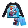 thumbnail image 6 of Marvel Spiderman Boys’ Rash Guard Set – Spider-Man Kids’ UPF 50+ Swim Shirt and Trunks for Boys (3T-12), 6 of 7
