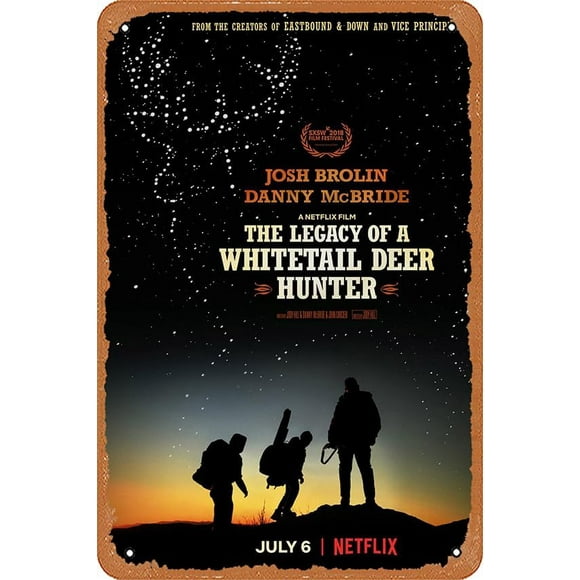 Retro Tin Signs Cinema Poster The Legacy of a Whitetail Deer Hunter Vintage Art, Retro Metal Poster, Vintage Wall Art, Living Room Decor