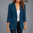 thumbnail image 3 of cocolona Blazers for Women Long Sleeve Lapel Button Open Front Suit Jacket Business Casual Work Blazer with Pockets, 3 of 7