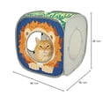 thumbnail image 2 of Kitty City Safari Play Cubee, Cat Cube, Play Kennel, Cat Bed, Jungle Cat House, 2 of 7