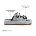 thumbnail image 3 of DREAM PAIRS Platform Sandals Women Raffia Espadrilles Summer Comfortable Wedge Sandals Beach Vacation Adjustable Buckle Cute Slide Sandals, 3 of 6
