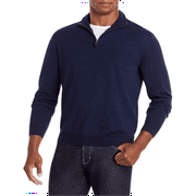 Bloomingdale's Men's Quarter Zip Merino Wool Sweater Blue Size XX-Large