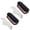 Black/Black, variant on Oplee™ Linen-Covered Hard Shell Eyeglass Case with Grey Microfiber Cloth – Black (Single)