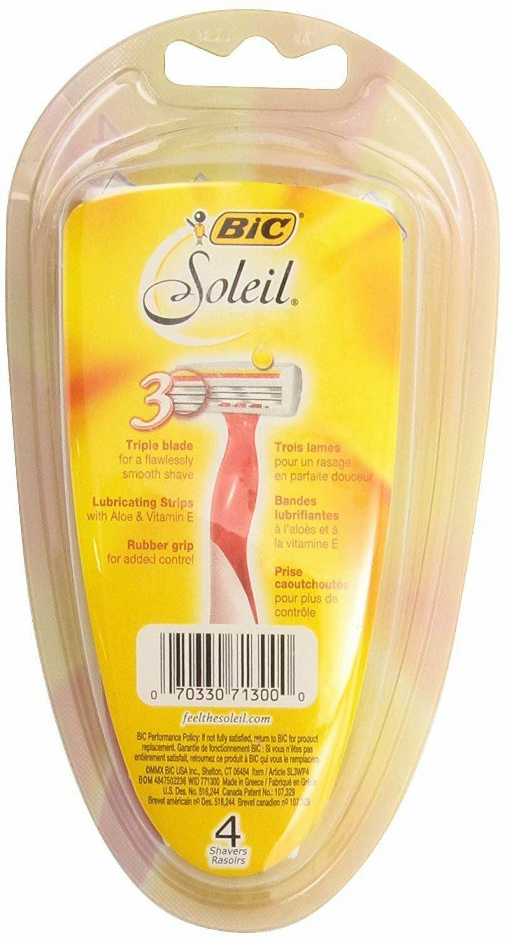 BIC Soleil Disposable Razor, Women, 4-Count Pack of 6