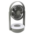 thumbnail image 2 of Ventilateur de Table à Lumière LED Petit Ventilateur 10000mAh Mural USB 110° Oscillation Automatique Télécommande Lampe de Nuit Ventilateur de Bureau Vert, 2 of 12