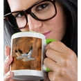 thumbnail image 2 of 3drose, Usa, New Mexico,wildlife Refuge. Snow Geese Flying, 15oz Two-tone Green Mug, 2 of 6