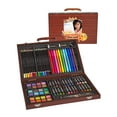 Personalized 80Piece Art Set Photo Easel