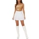 thumbnail image 2 of INSPIRE CHIC Women's Christmas Holiday Sequin Velvet Spaghetti Strap Club Party Crop Cami Top Champagne Gold L, 2 of 6