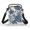 Blue Tropical Leaf Decoration, variant on Psesaysky Feathered Wild Horse Cell Phone Purse Wallet, Lightweight Polyester Crossbody Case with Zipper for Travel Hiking Daily Use