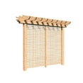 thumbnail image 1 of Creekvine Designs HBWRCMPPL3x10CVD 3 x 10 ft. Red Cedar Monterrey Pergola with Lattice, 1 of 1