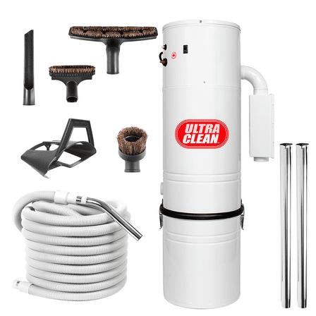 Central Vacuum Ultra Clean Unit 7,500 sq. ft. with 30' Air Hose Tool Set (30 Ft)