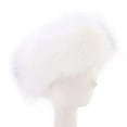 thumbnail image 1 of Diadema de Elástico, Bandas Gruesas para El Pelo, Calentador de Oídos para Mujeres, Deportes de Ejercicio de Invierno , Blanco Salvador Dali Diademas calentadoras de orejas de piel, 1 of 5