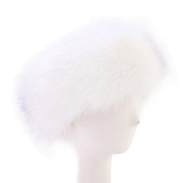 Diadema de Elástico, Bandas Gruesas para El Pelo, Calentador de Oídos para Mujeres, Deportes de Ejercicio de Invierno , Blanco Salvador Dali Diademas calentadoras de orejas de piel