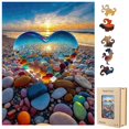 thumbnail image 1 of Puzle de madera Jozutoyz con forma de animal, 191 piezas, con caja de madera, 1 of 7