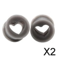 thumbnail image 1 of 2x Dilatadores de Silicona para Los Oídos, Dilatadores Doble Acampanados, Juego de Joyas de , 8 Mm, Gris 2 piezas, 1 of 2
