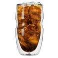 thumbnail image 3 of Serafino Double Wall 16 oz Iced Tea & Coffee Glasses - Set of 6 Insulated Drinking Glasses, 3 of 10