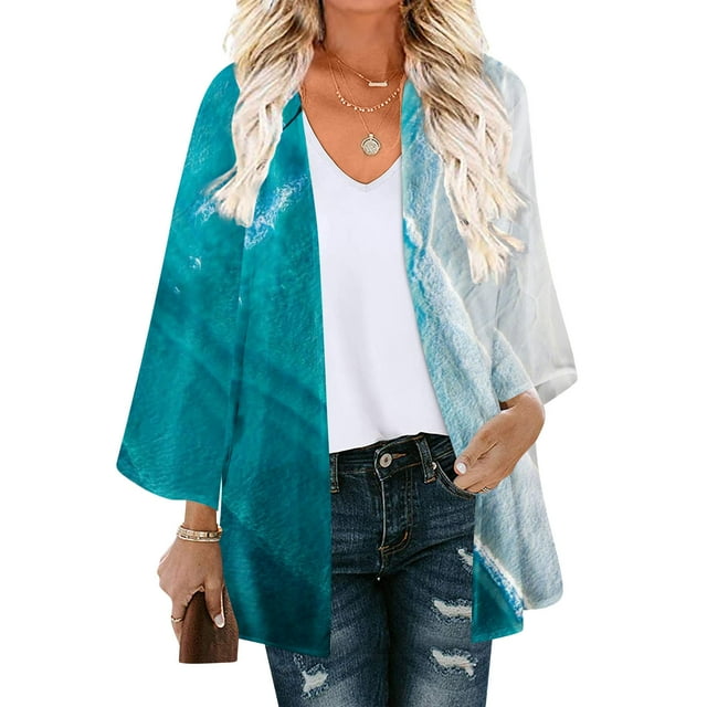 Nouveaux Hauts pour Femmes 2023 Mode Grande Taille Manches Longues Col Rond Blouse Imprimée Automne Chandail Décontracté Hauts Chemise Manches Longues pour Femmes