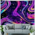 thumbnail image 4 of PRATYUS Galaxy Tapestry Purple Starry Sky Wall Hanging Tapestry for Bedroom Home Furnishing Decoration Living Room Dormitory Painting, 4 of 6