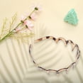 thumbnail image 6 of Unique Bargains 1 Pc Cute Big Wave Headbands for Women Light Brown, 6 of 6