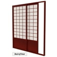 thumbnail image 2 of Red Lantern 7 ft. Tall Zen Shoji Sliding Door Kit (Double - Sided) - Rosewood, 2 of 8