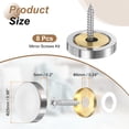 thumbnail image 2 of Uxcell Screw Covers Caps, 304 Stainless Steel Mirror Screws Fasteners Silver 25 mm, 2 of 6