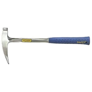 ESTWING Rock Pick - 13 oz Geology Hammer with Smooth Face & Shock Reduction Grip - E3-13P