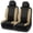 Beige Front Set, variant on Skechers Lycra Memory Foam Car Seat Covers,Soft,Comfortable,Universal Fit for Cars,Trucks and SUVs Black