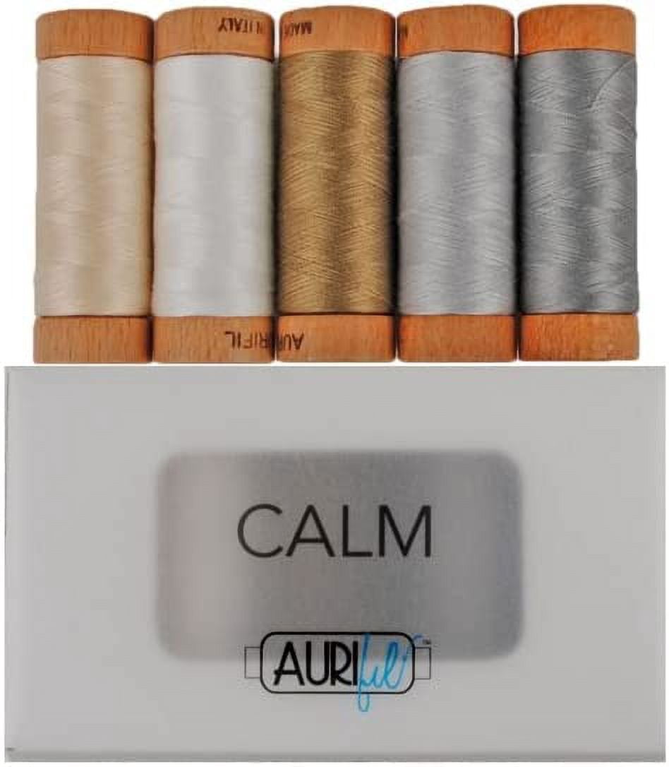 Aurifil Calm Thread Collection 80wt 5 Small Spools