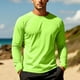 thumbnail image 5 of pstuiky camisas de hombre de manga larga, Protector solar de color sólido para hombre, transpirable, de manga larga. Tops de hombre m, 5 of 9