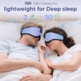 thumbnail image 2 of Sleep Mask with Bluetooth Wireless Music, Sleep Headphones with Timer, 3D Blackout Sleep Mask with Adjustable Straps for Side Sleepers, Wireless Music Eye Mask Speakers for Men Women,Purple, 2 of 8