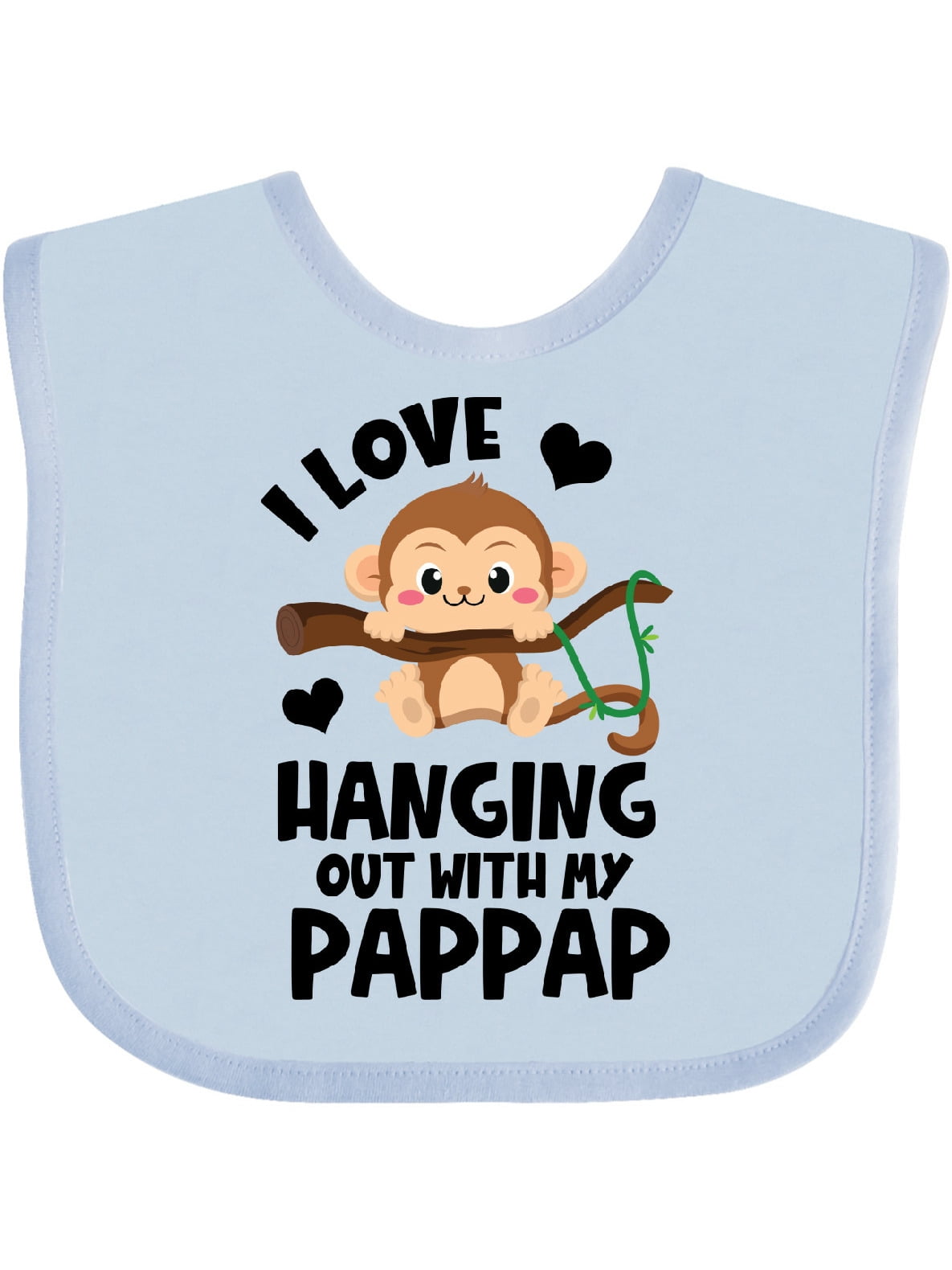 Inktastic Monkey I Love Hanging out with My Pappap Gift Baby Boy or Baby  Girl Bib - Walmart.com